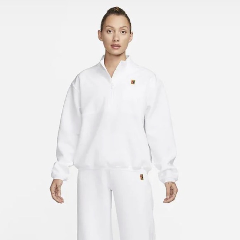 NWT Nike White Quarter-Zip